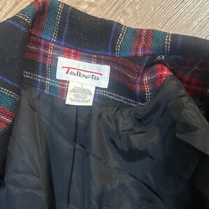 Talbots Multicolor Plaid Outerwear